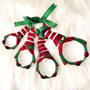 Christmas Gnome Ceramic Measuring Spoons 4 Piece